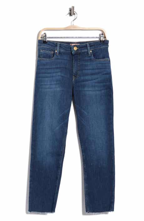 Rachael Fab Ab Raw Hem High Waist Crop Mom Jeans