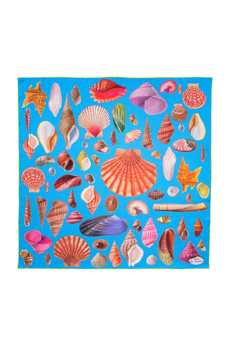Sea Treasures Scarf, Main, color, hawaiian ocean