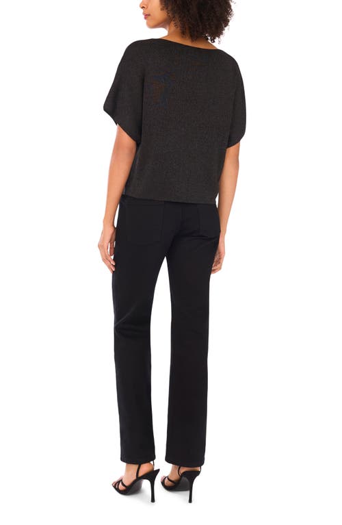 Halogen ® Shine Dolman Sleeve Sweater In Black