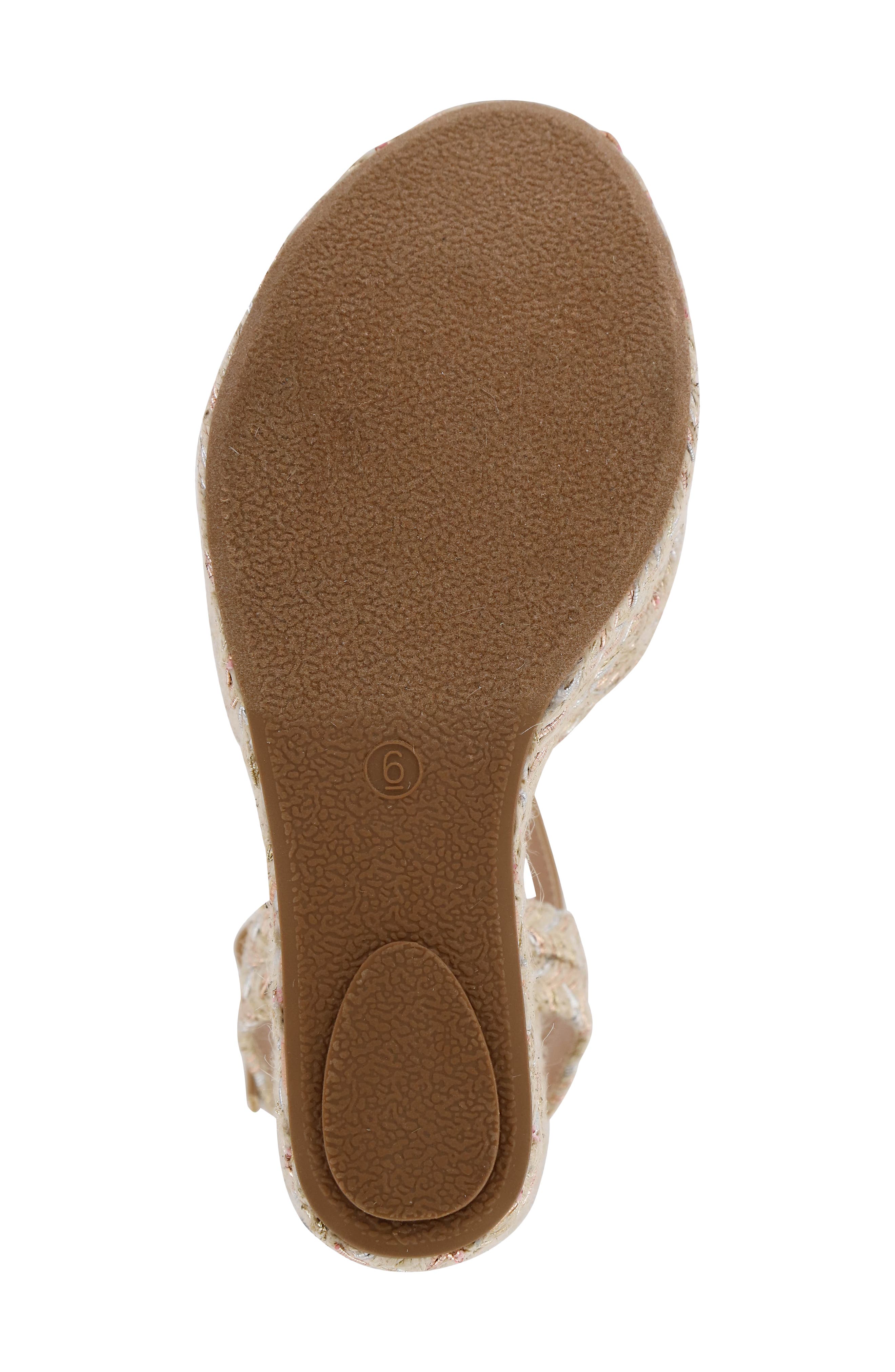 MIA Alouette Wedge Espadrille Sandal, Alternate, color, Natural Jute