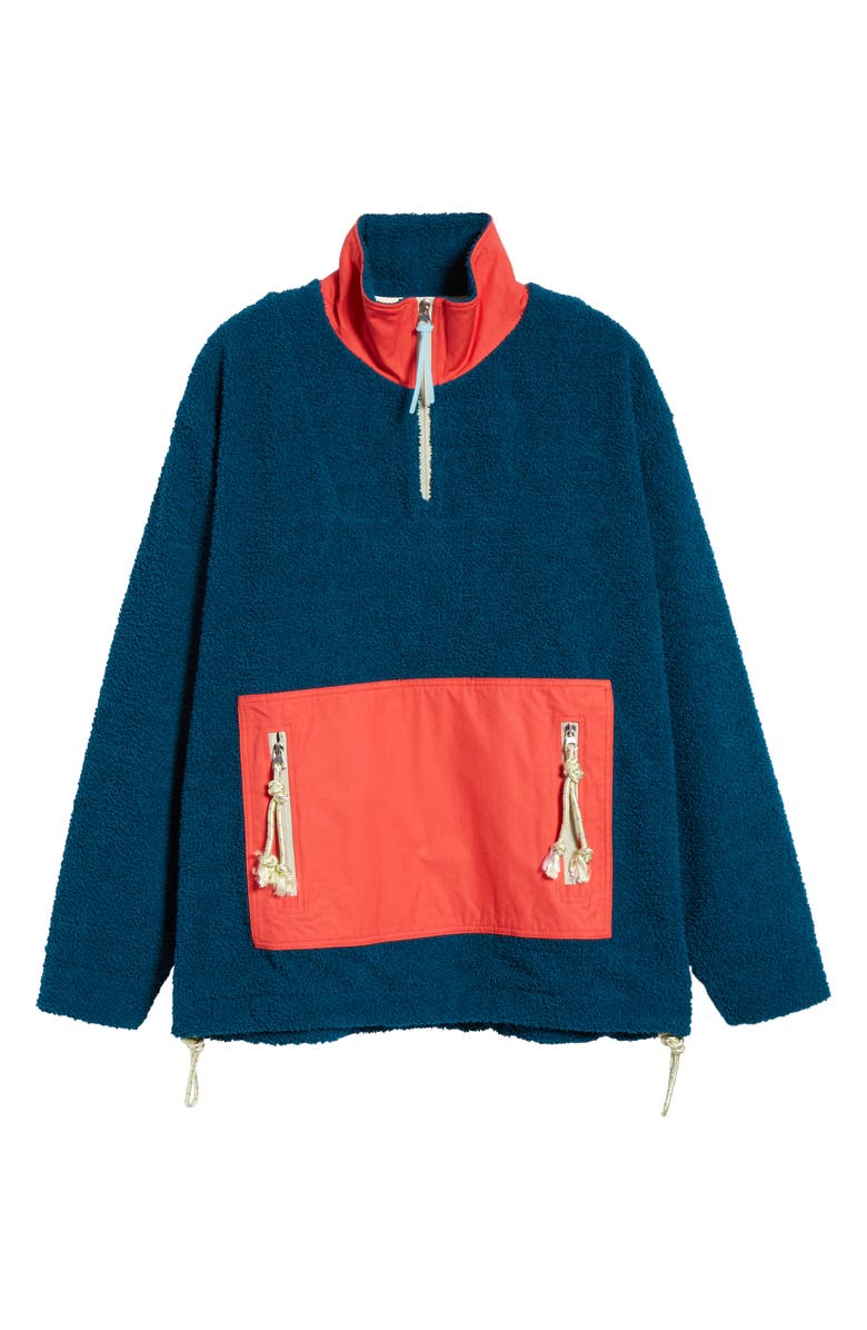Acne Studios Faraz Colorblock Fleece Pullover, Alternate, color,