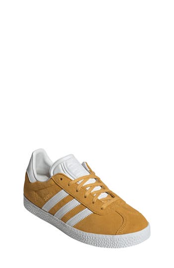 Adidas Originals Adidas Kids' Gazelle Low Top Sneaker In Yellow/white/gold