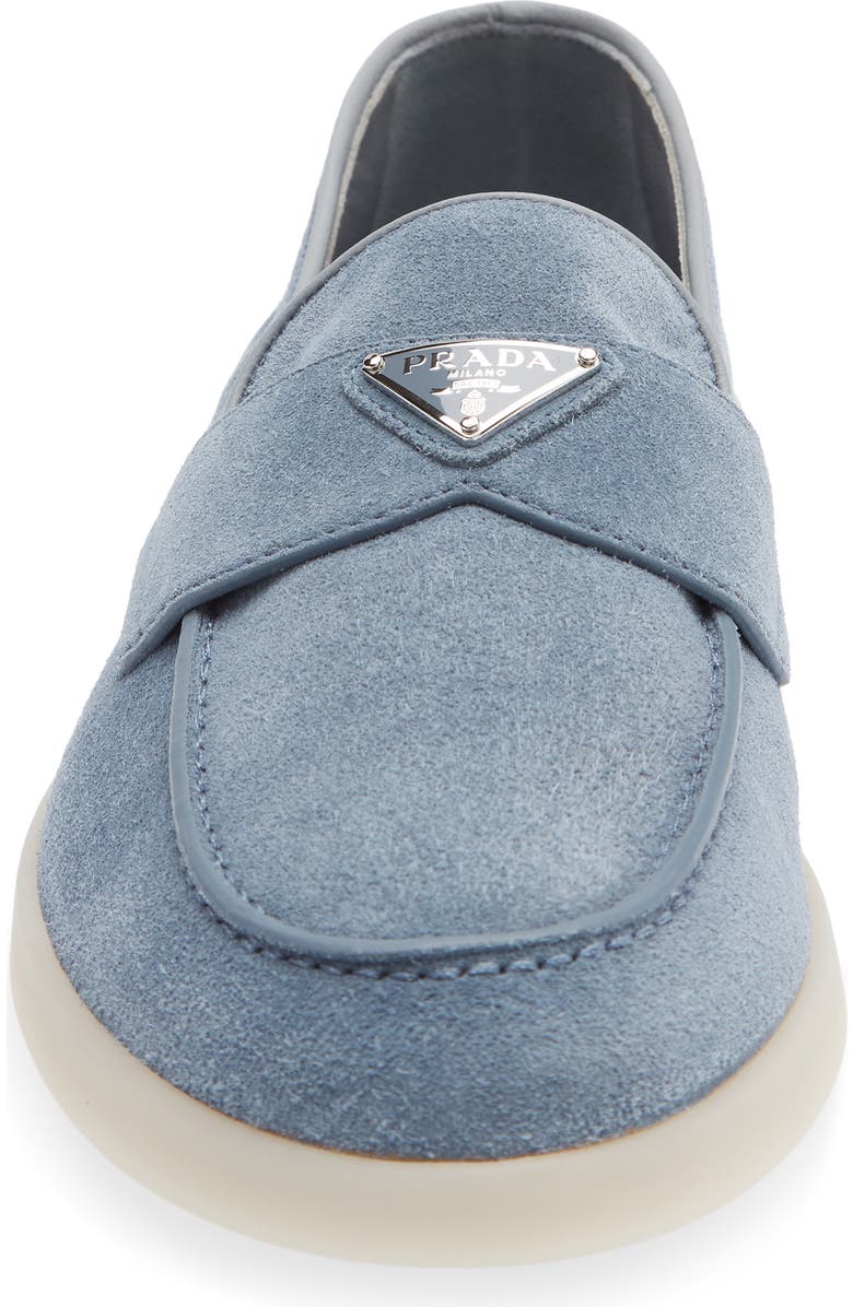 Prada St. Tropez Loafer, Alternate, color, Denim