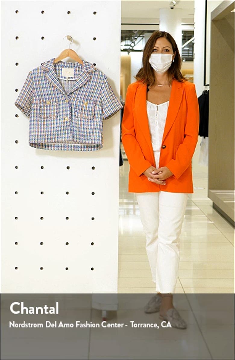 Vizam Short Sleeve Tweed Jacket, sales video thumbnail