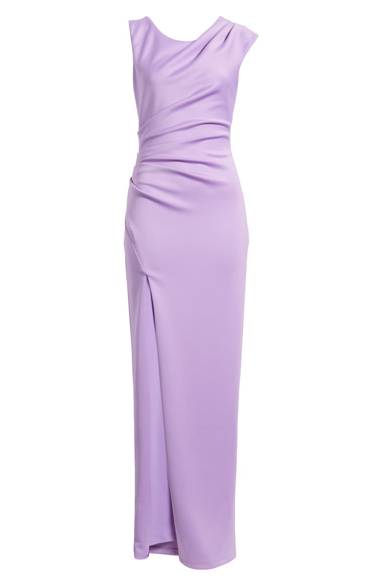 Black Halo Braden Pleated Column Gown, Alternate, color, 