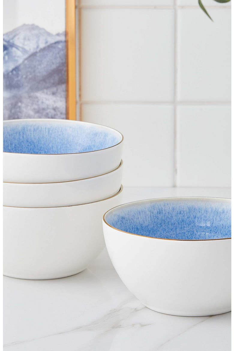 Josephine Porcelain 4-Piece Bowl Set, Alternate, color, Blue