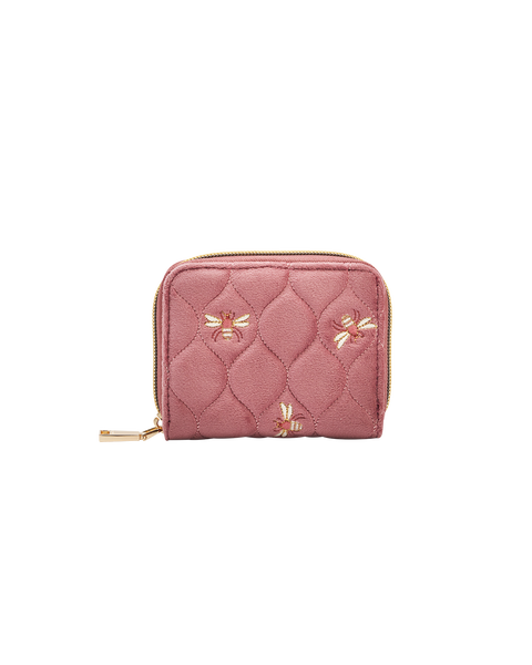 Embroidered Bee Small Wallet