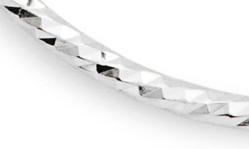 Argento Vivo Textured Hoop Earrings In Silver