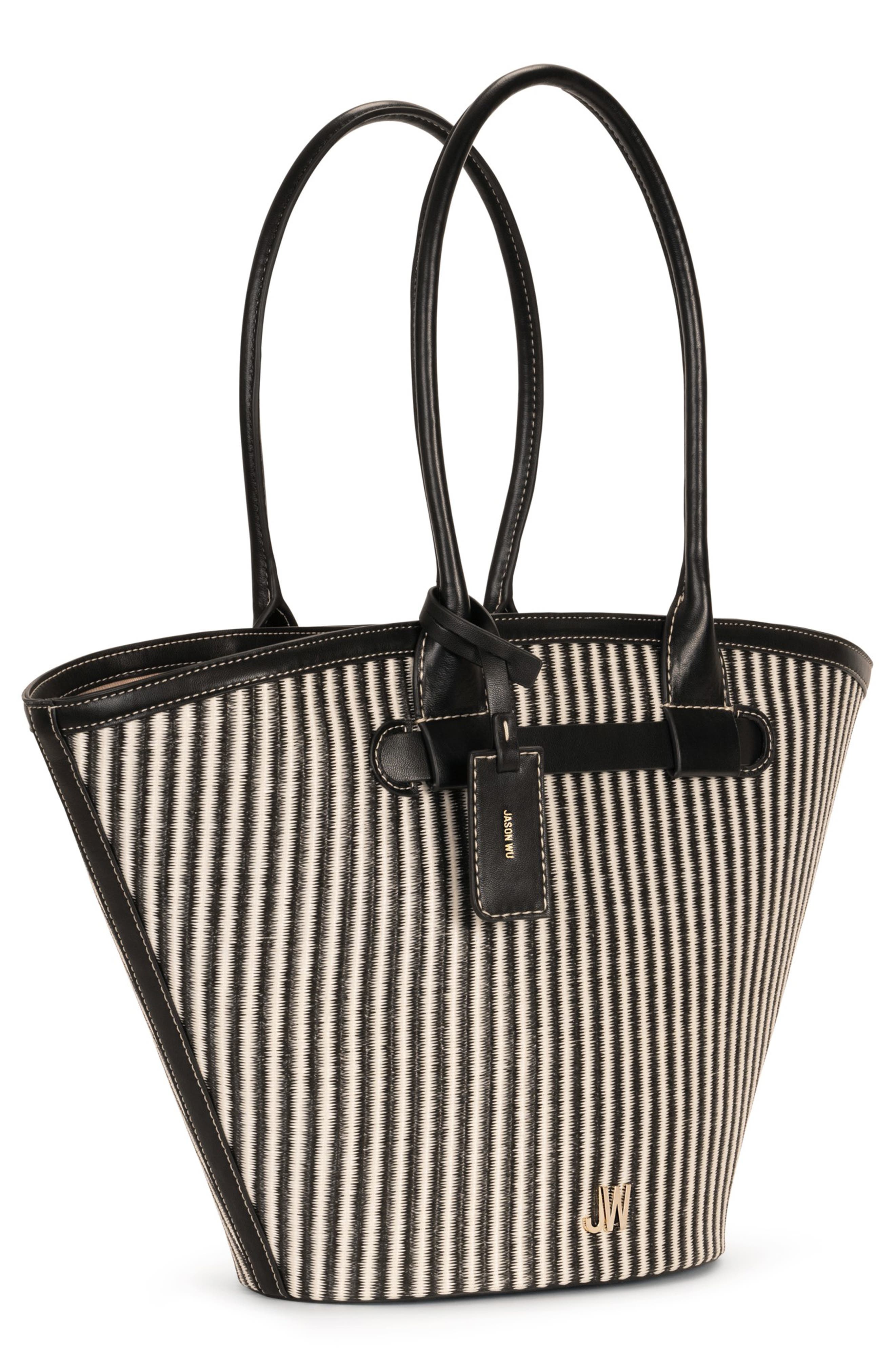 JASON WU Greta Large Straw Tote Bag, Alternate, color, 