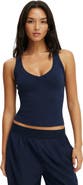 COTTON ON BODY Women's Active Ultra Soft Plunge Front Racer Tank