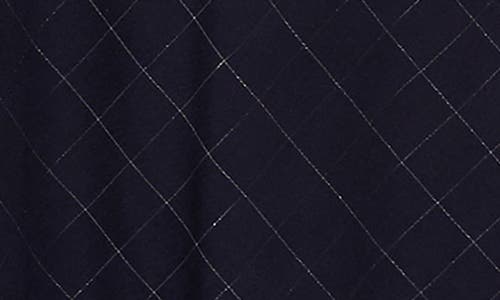 Mango Teen Metallic Plaid Maxi Skirt In Blue