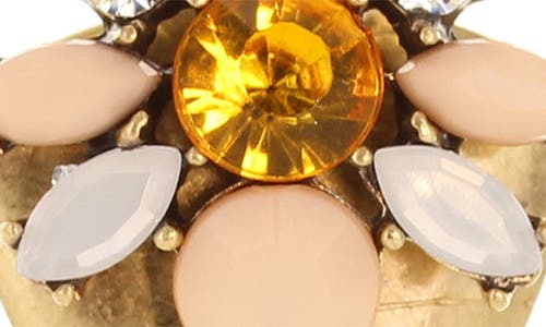 Olivia Welles Mesalina Drop Earrings In Gold/pink