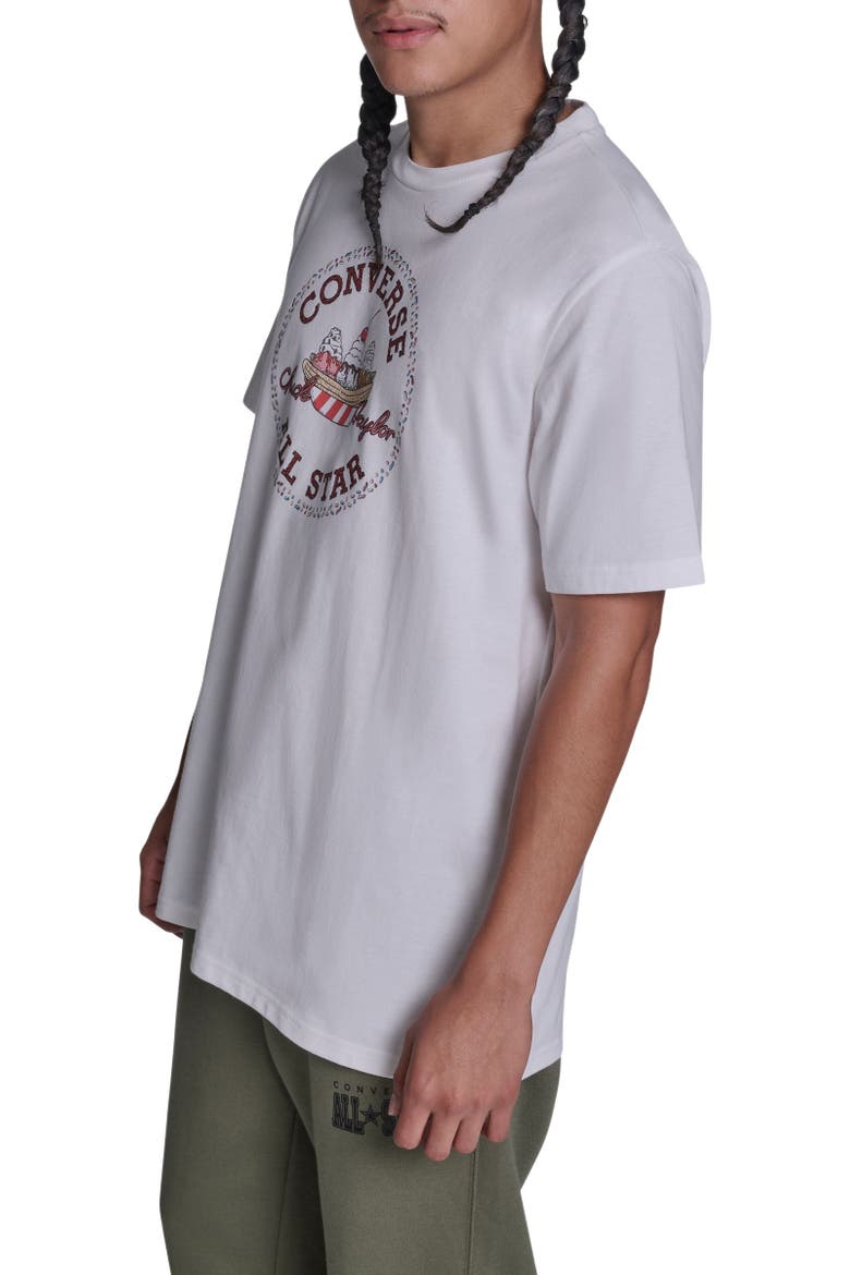 Chuck Taylor Sundae T-Shirt, Alternate, color, WHITE 10A
