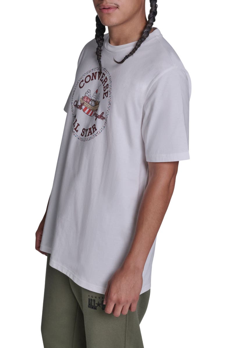 Converse Chuck Taylor Sundae T-Shirt, Alternate, color, White 10A