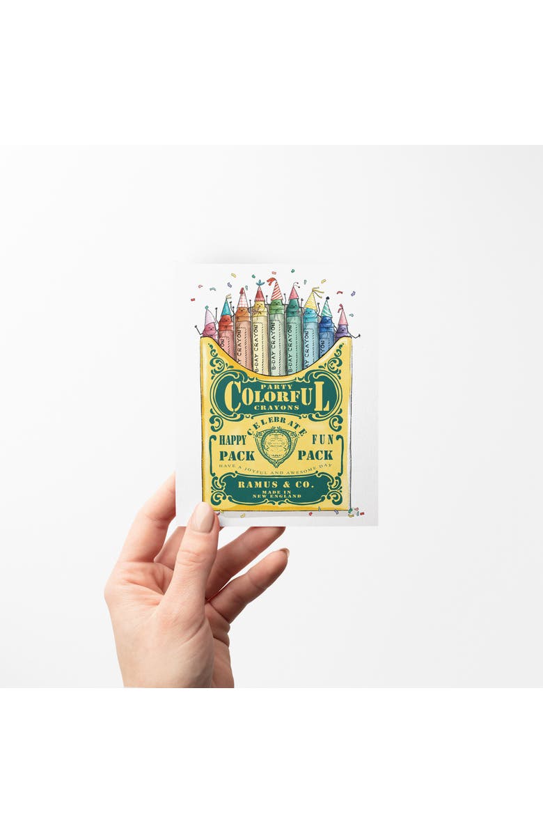 Ramus & Co Baby Greeting Card Pack (3ct) "Party Crayons, Licensed Cutie, Oh the Joys", Alternate, color, Multi-Pack