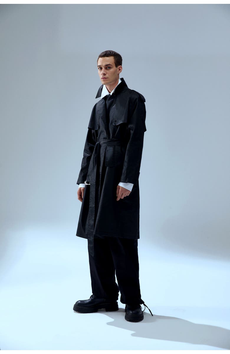 PCFG Your *Itch Waterproof Men Trenchcoat, Alternate, color, Black