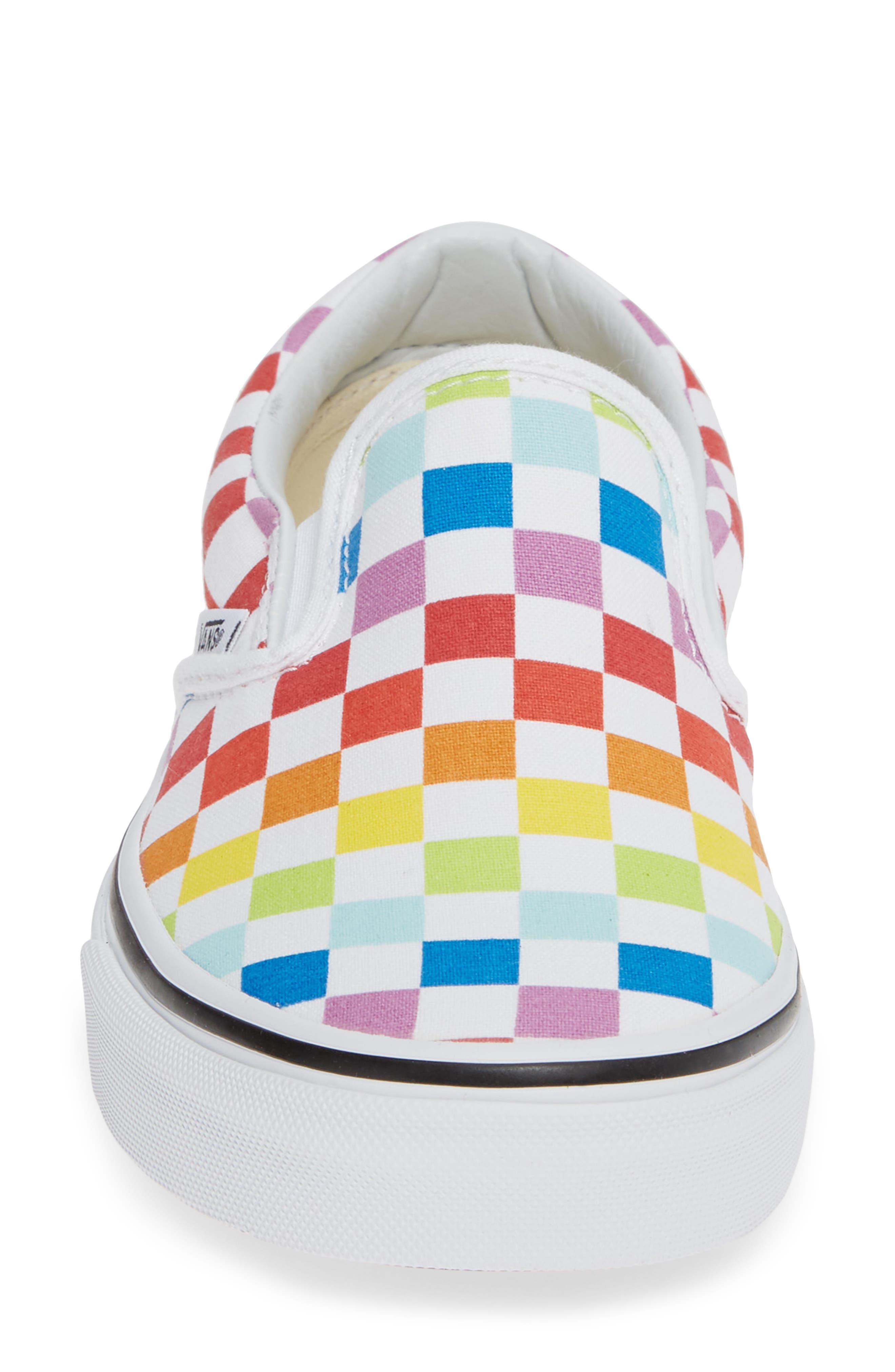 'Classic' Slip-On, Alternate, color, RAINBOW/ TRUE WHITE