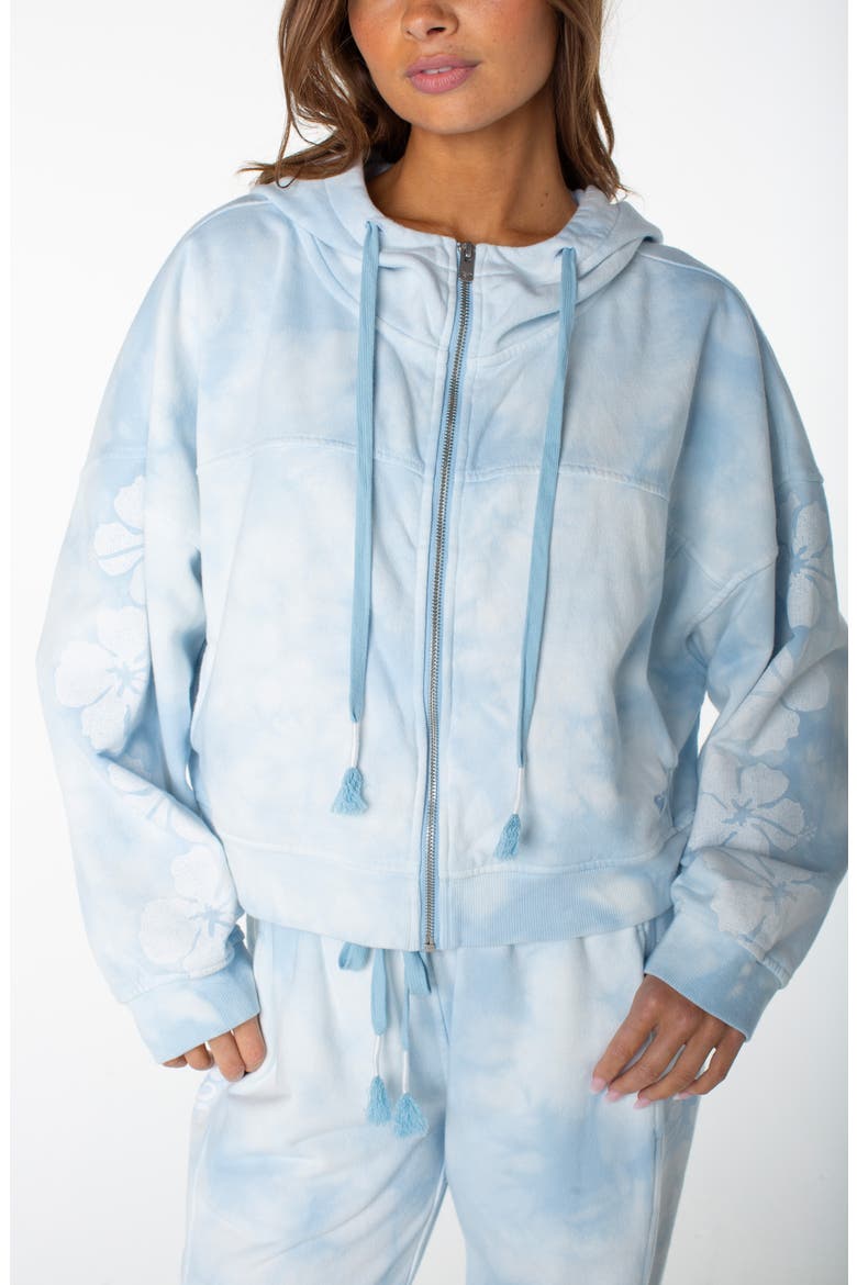 Fringing Reefs Graphic Hoodie, Alternate, color, CERULEAN