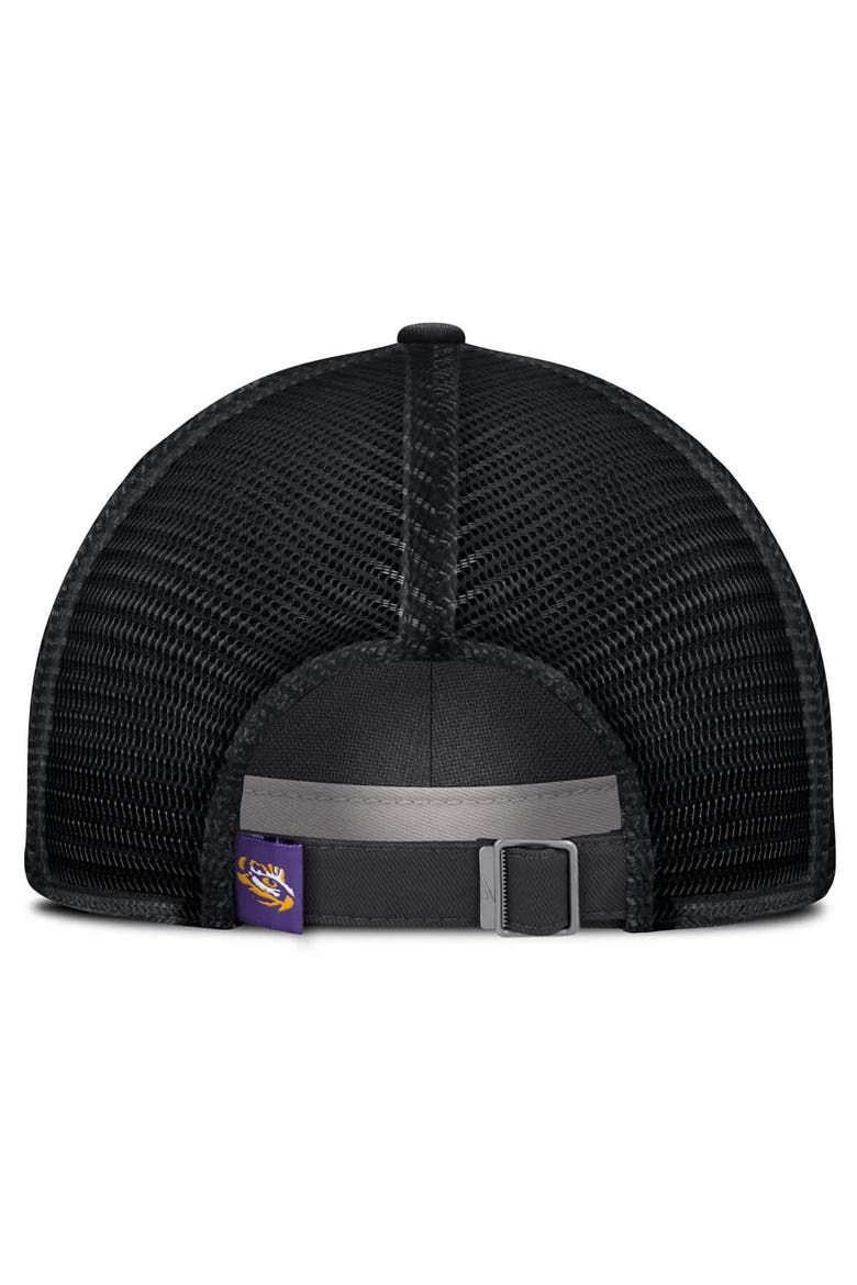 Men's Nike Anthracite LSU Tigers 2025 Gameday On-Field Club Adjustable Trucker Hat, Alternate, color, Anthracite