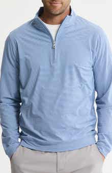 JACHS Performance Microstripe Quarter Zip Pullover