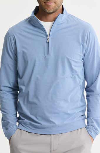 JACHS Performance Microstripe Quarter Zip Pullover