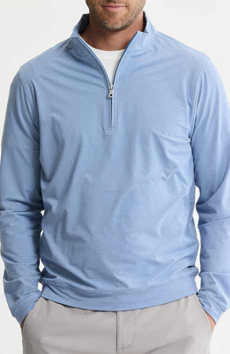 JACHS Performance Microstripe Quarter Zip Pullover