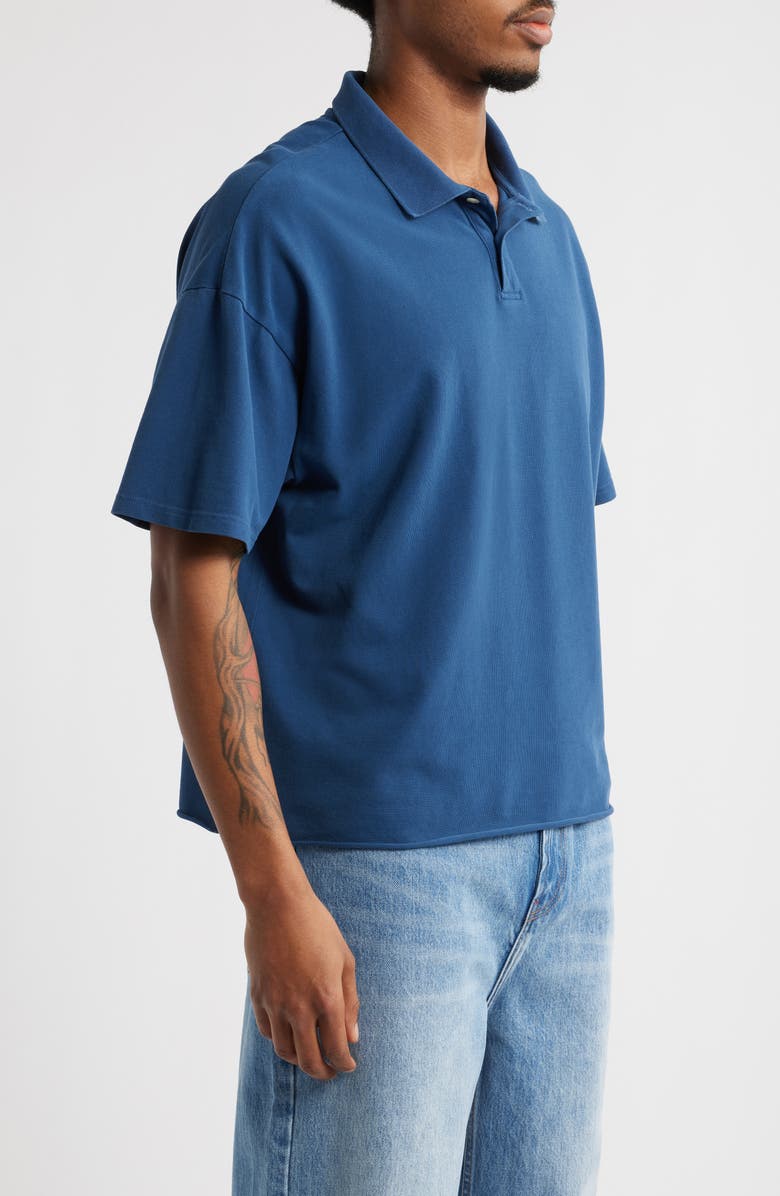 Elwood Crop Uniform Polo, Alternate, color, Varsity Blue