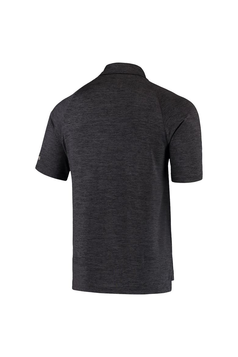 Men's Colosseum Heathered Black UCF Knights Down Swing Polo, Alternate, color, Heather Black