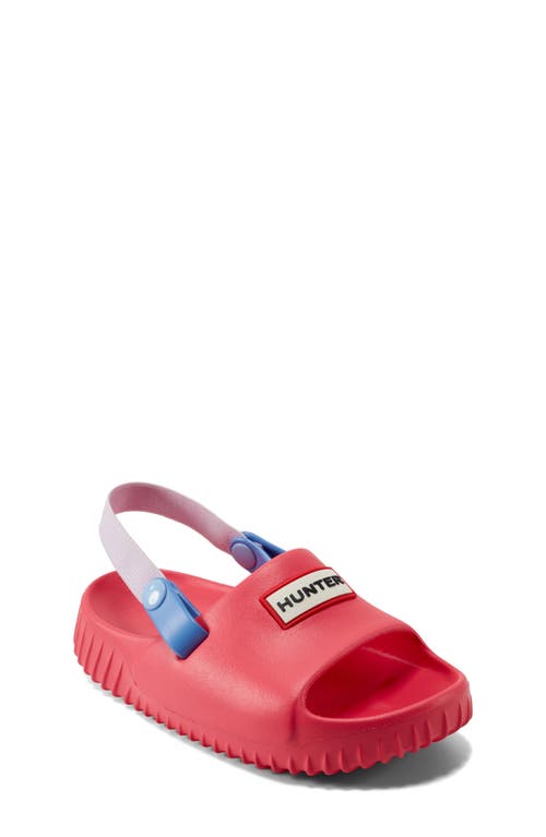 Hunter Kids' Fern Slingback Sandal In Medium Pink 660