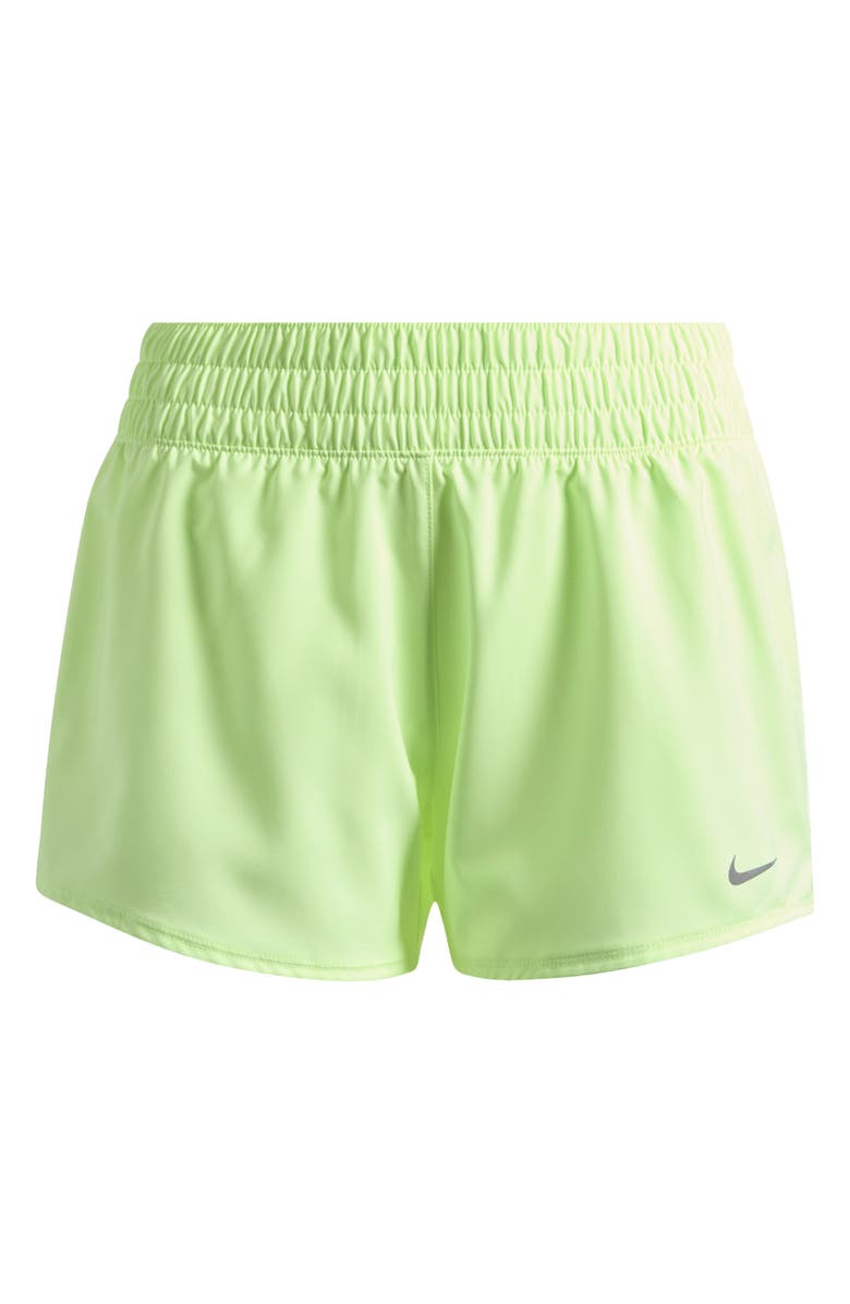 Nike Dri-FIT Mid-Rise 3-Inch Brief-Lined Shorts, Alternate, color, Barely Volt/ Reflective Silver