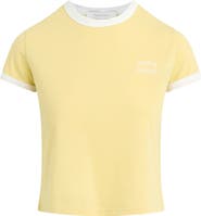 Favorite Daughter Logo Crop Ringer T-Shirt