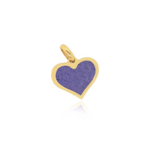 Amethyst Heart Charm