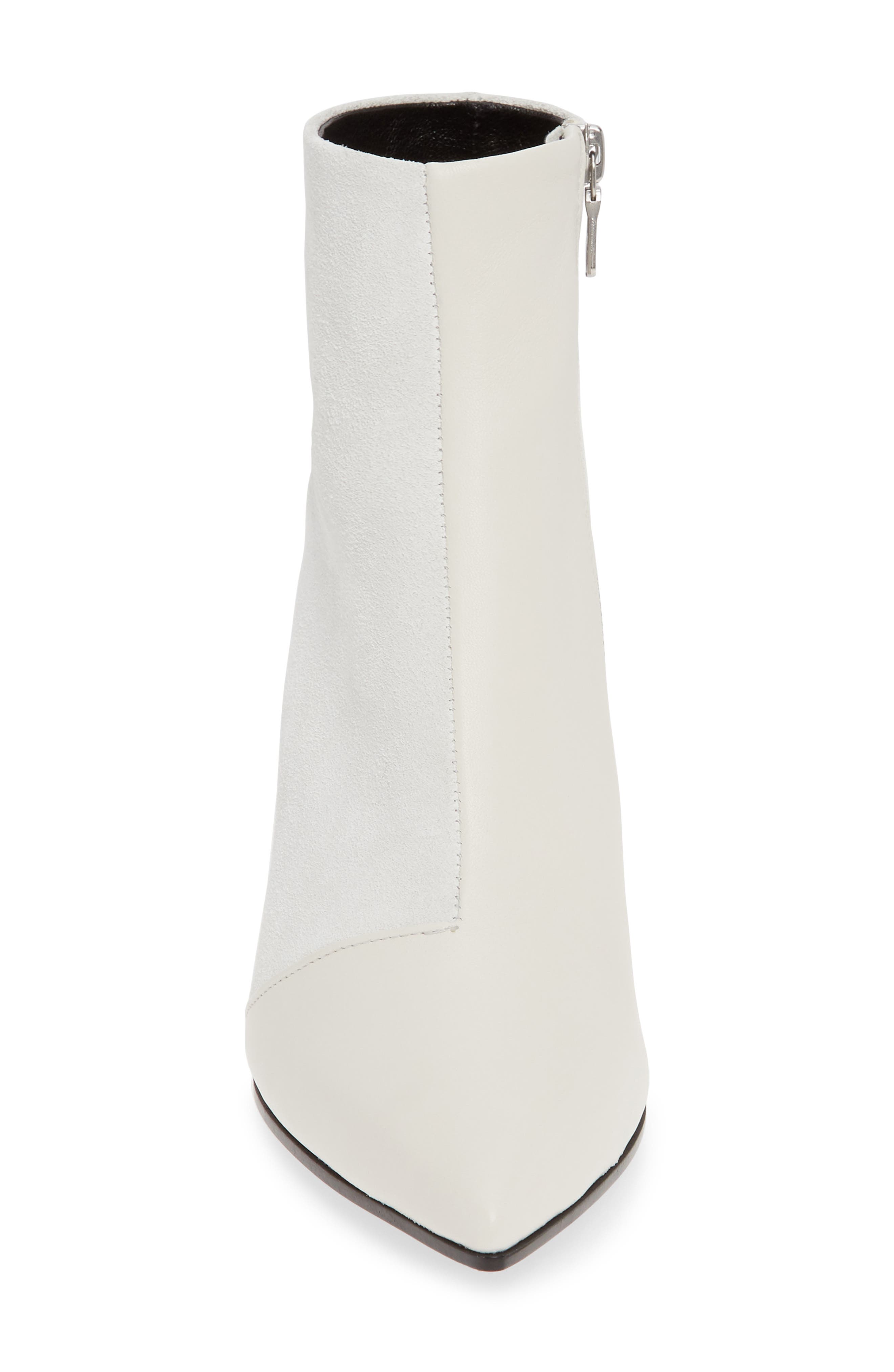 Beha Pointed Toe Bootie, Alternate, color, WHITE