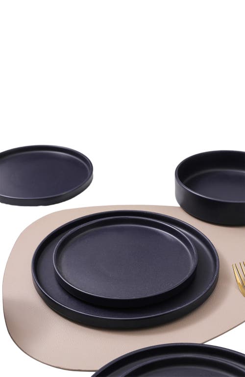 Stone Lain Cleo Stoneware 16-piece Dinnerware Set In Blue
