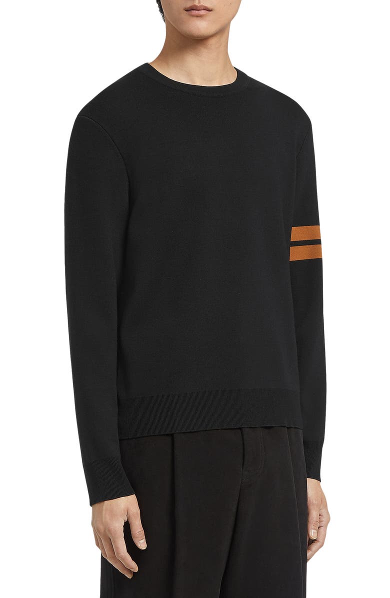 ZEGNA Signifier High Performance<sup>™</sup> Stripe Wool Sweater, Main, color, 