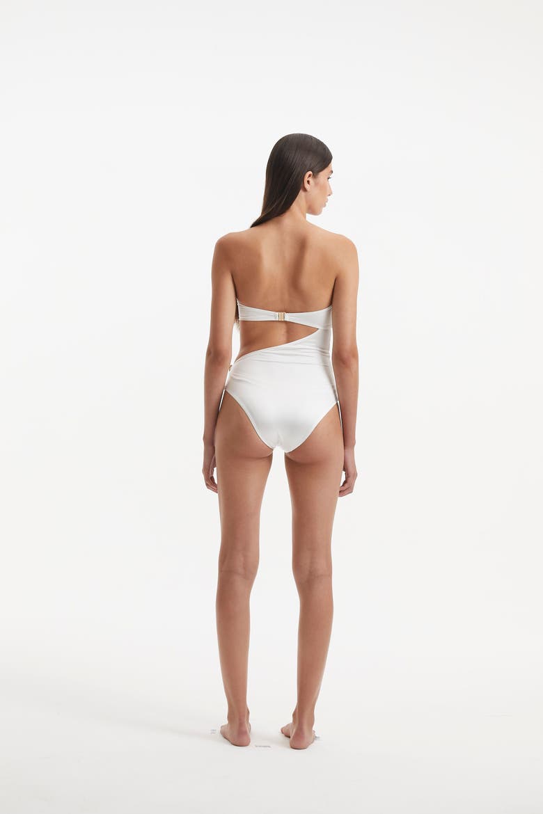 Marilla One Piece Swimsuit, Alternate, color, White