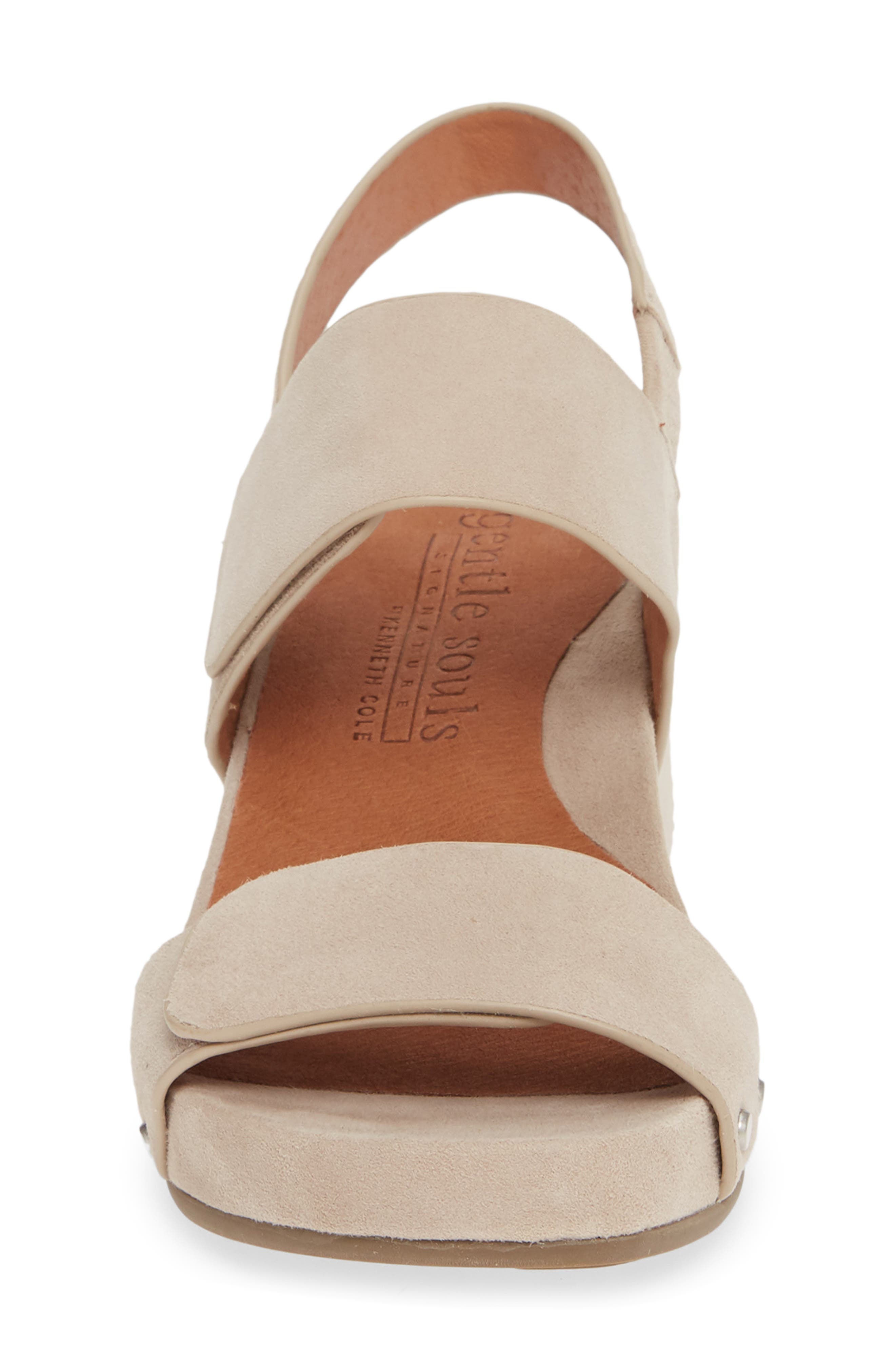 Signature Gianna Slingback Sandal, Alternate, color, MUSHROOM SUEDE