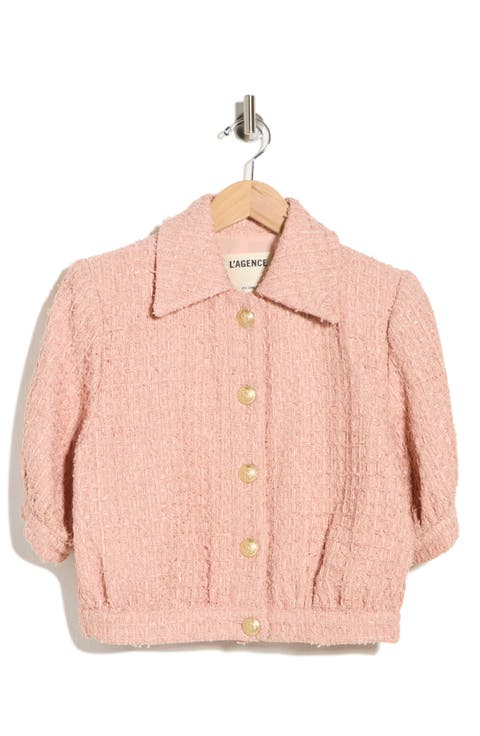 Cove Tweed Elbow Sleeve Crop Jacket