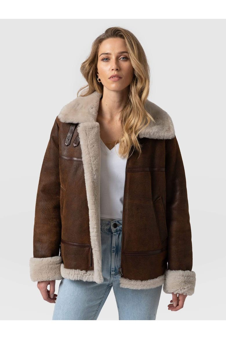 Amelia Aviator Jacket, Main, color, Black