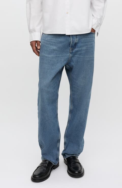 Eddie Regular Rise Straight Leg Organic Cotton Jeans