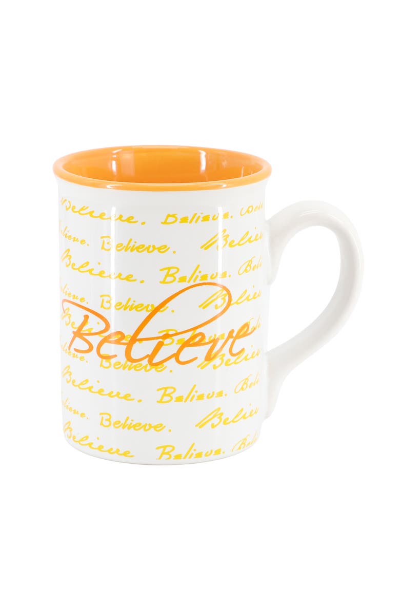 4 Piece 16 Ounce Stoneware Mug Set, Alternate, color, Orange