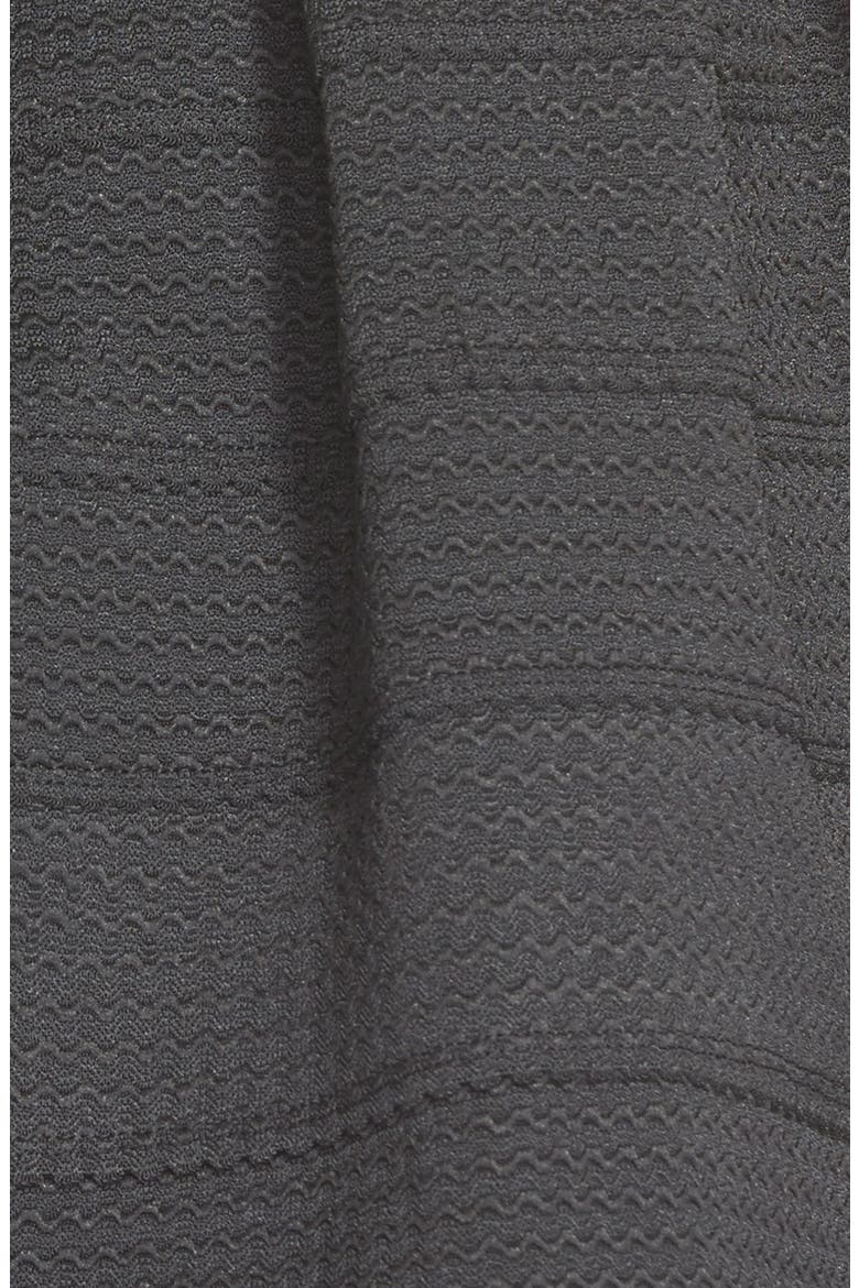 dee elle Textured Strapless Dress, Alternate, color, BLACK