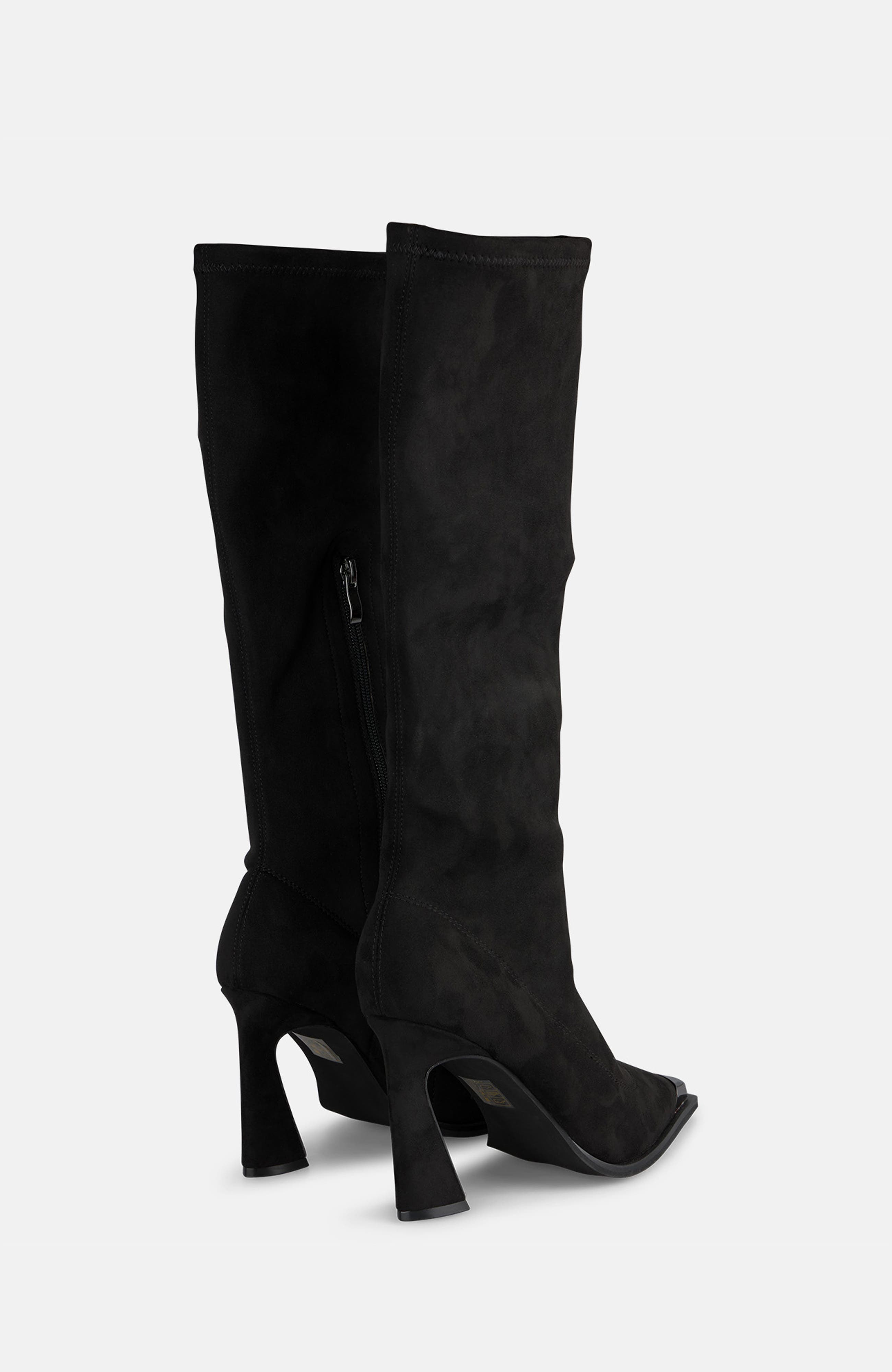 Funnel Heel Boot, Alternate, color, Black