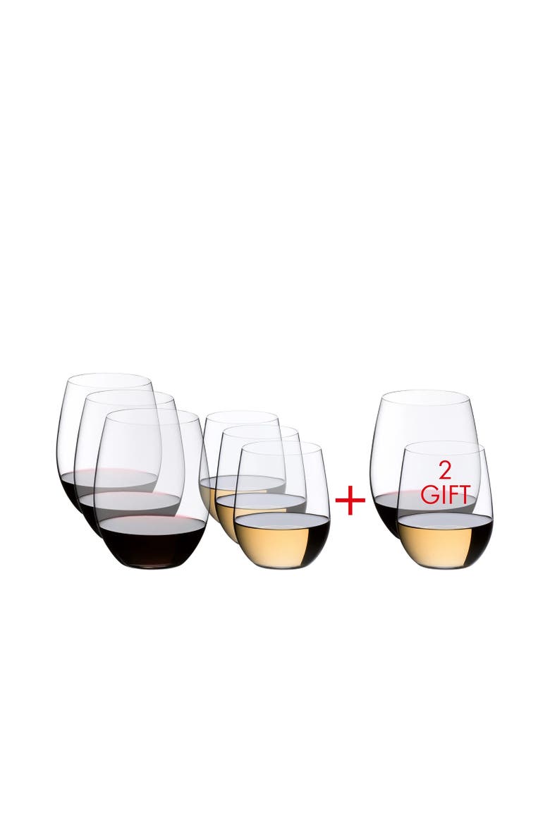 O Viognier/Chardonnay & Cabernet/Merlot Wint Tumbler Set, Buy 6 Get 8, Main, color, Clear