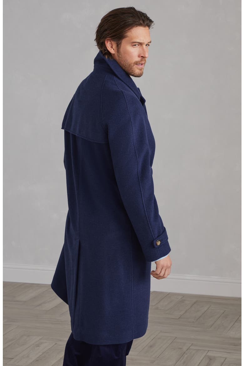 Water-resistant cashmere overcoat, Alternate, color, Blue