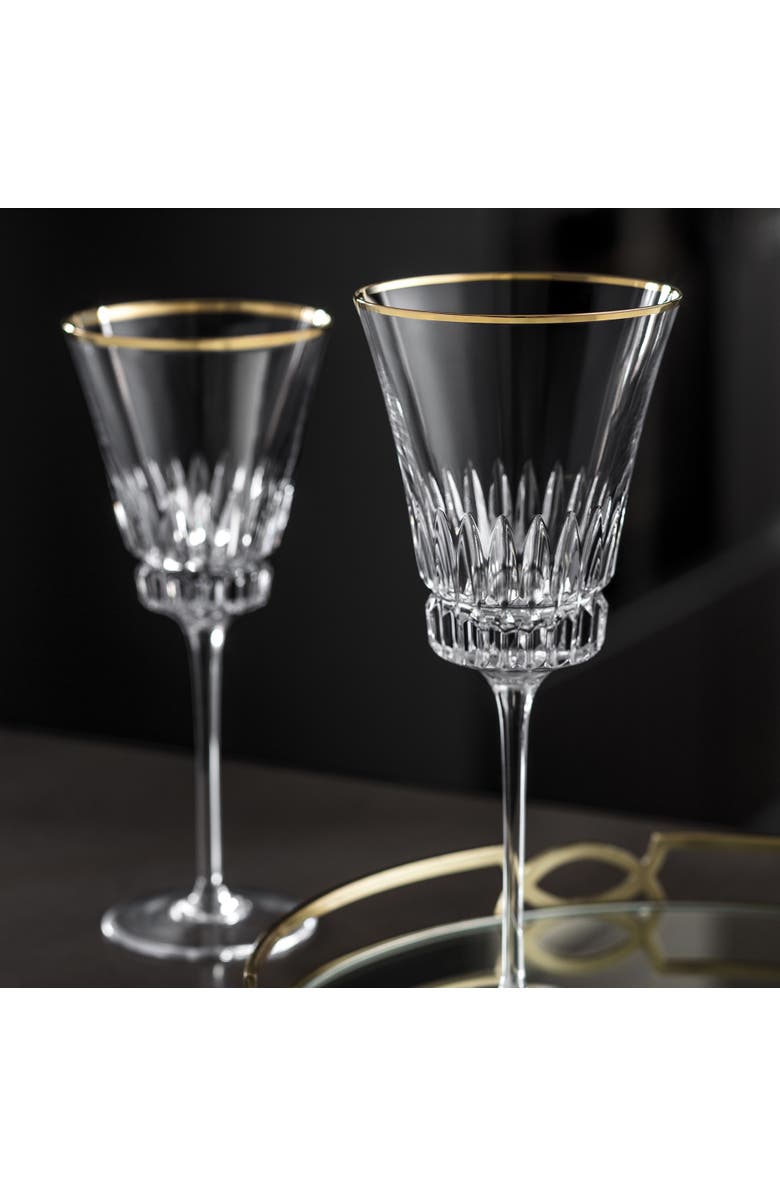Villeroy & Boch Grand Royal Gold White Wine Pair, Alternate, color, Clear