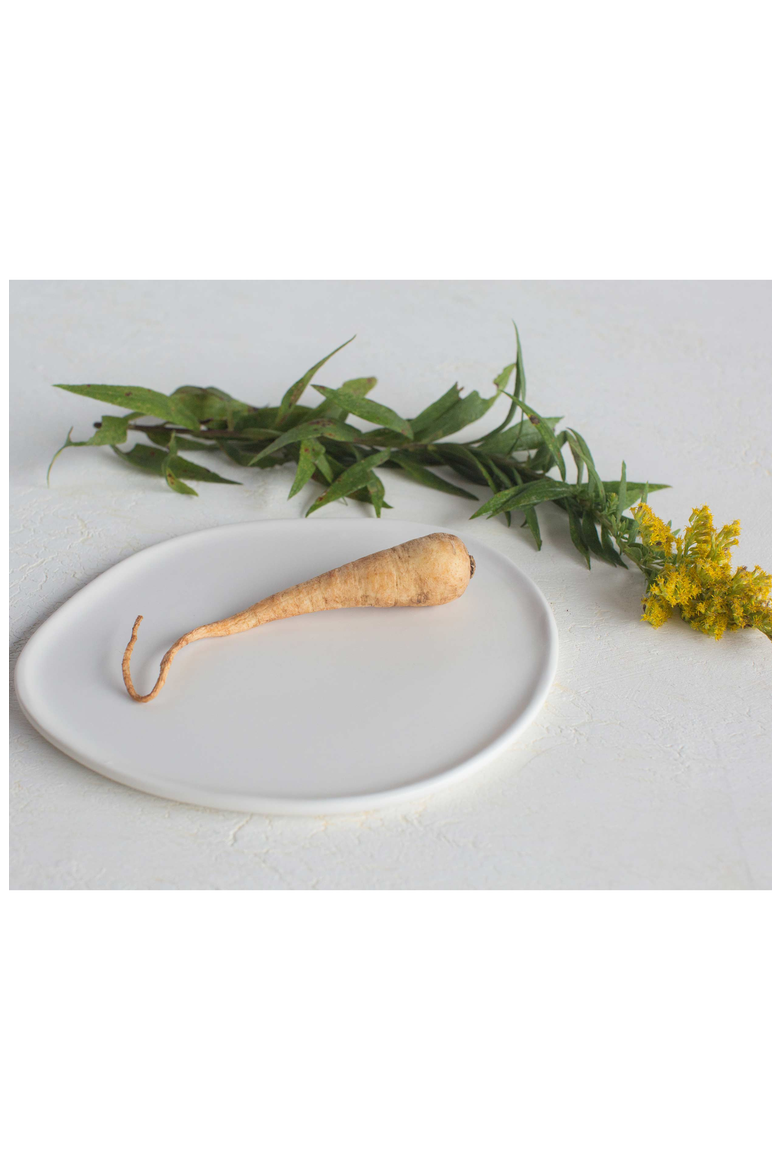 Ripple Salad Plate, Alternate, color, Matte White / Individual