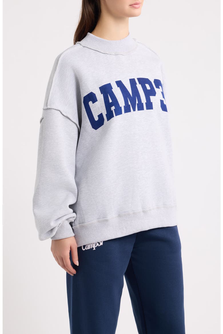 Reversible Plush Fleece Sweatshirt, Alternate, color, HEATHER GRAY