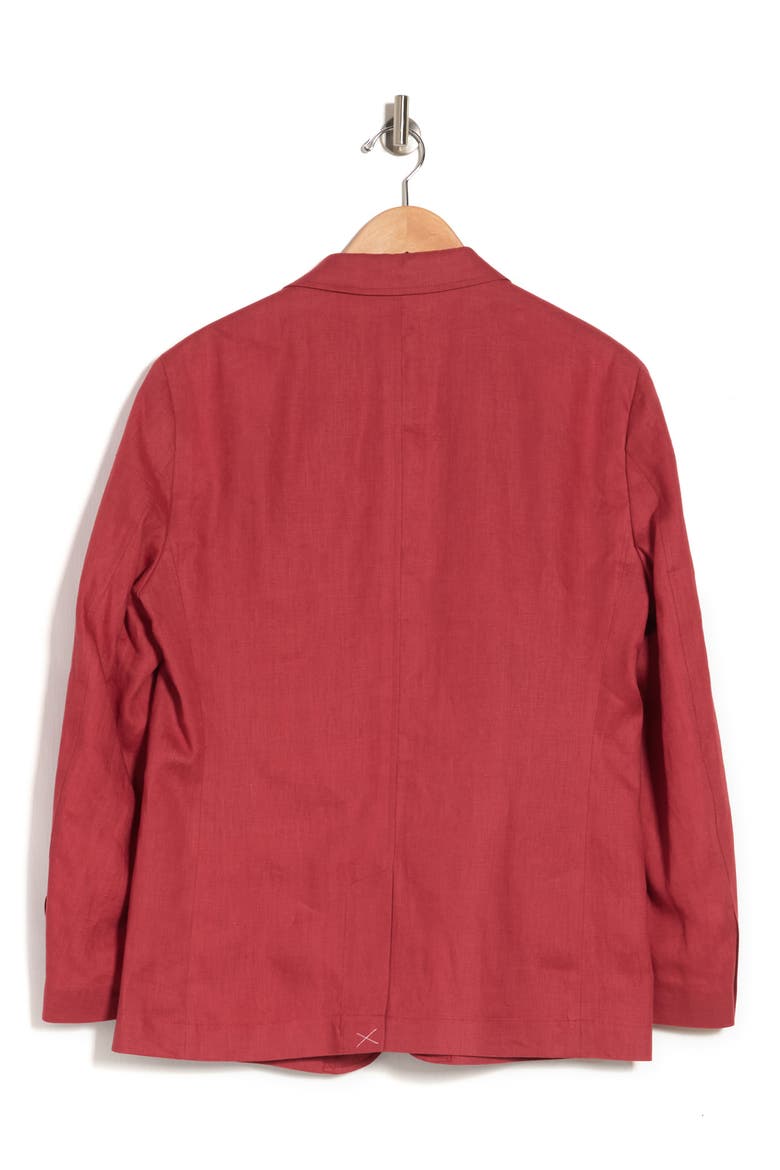 Linen Jacket, Alternate, color, RED