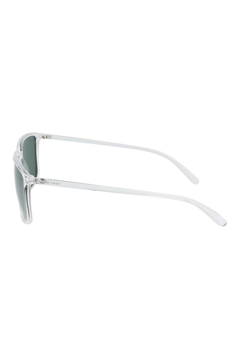56mm Polarized Square Sunglasses, Alternate, color, CRYSTAL